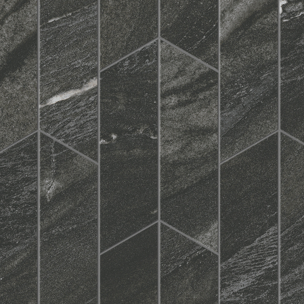 Marvel Diva Black Tempest Mosaico Chevron  Velvet 